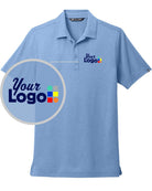 TravisMathew S/S Sunnyvale Custom Golf Shirt, color: Strong Blue Heather