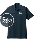 TravisMathew S/S Cabana Solid Custom Golf Shirt, color: Blue Nights