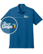 TravisMathew S/S Cabana Solid Custom Golf Shirt, color: Classic Blue