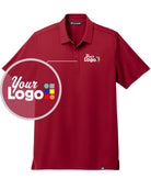 TravisMathew S/S Cabana Solid Custom Golf Shirt, color: Crimson