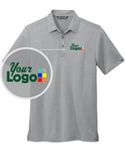 TravisMathew S/S Coto Performance Custom Golf Shirt, color: Quiet Shade Grey Heather