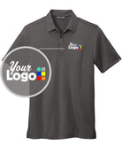 TravisMathew S/S Coto Performance Custom Golf Shirt, color: Quiet Shade Grey/Black