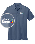 TravisMathew S/S Coto Performance Custom Golf Shirt, color: Vintage Indigo/Black