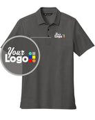 TravisMathew S/S Oceanside Heather Custom Golf Shirt, color: Black Heather