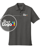 TravisMathew S/S Oceanside Heather Custom Golf Shirt, color: Black Heather