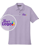 TravisMathew S/S Oceanside Heather Custom Golf Shirt, color: Purple Sage Heather