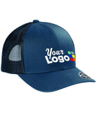 TravisMathew Cruz Trucker Custom Cap, color: Vintage Indigo