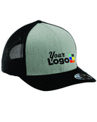 TravisMathew Cruz Colorblock Trucker Custom Cap, color: Heather Grey/Black