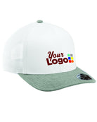 TravisMathew Cruz Colorblock Trucker Custom Cap, color: White/Heather Grey