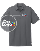 TravisMathew S/S Bayfront Solid Custom Golf Shirt, color: Dark Grey