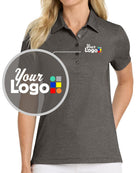 TravisMathew S/S Oceanside Heather Custom Golf Shirt, color: Black Heather