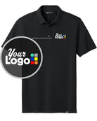 TravisMathew S/S Glenview Solid Custom Golf Shirt, color: Black