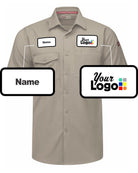 RedKap S/S Cooling Custom Work Shirt, color: Sand