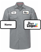 RedKap S/S Cooling Custom Work Shirt, color: Gravel