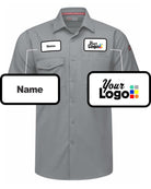 RedKap S/S Cooling Custom Work Shirt, color: Gravel