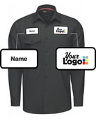 RedKap L/S Cooling Custom Work Shirt, color: Black