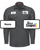 RedKap L/S Cooling Custom Work Shirt, color: Carbon