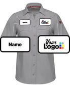 RedKap S/S Cooling Custom Work Shirt, color: Gravel