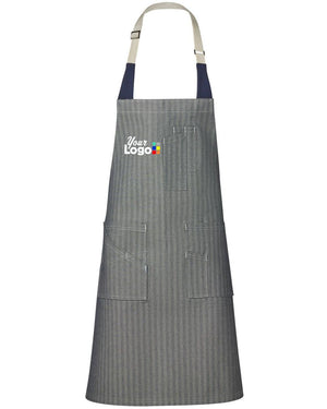 Herringbone Flex Strap Utility Bib Custom Apron, color: Herringbone
