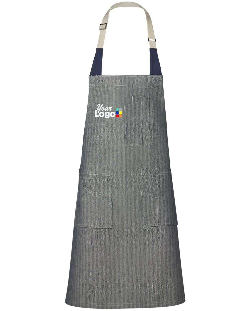 RedKap Herringbone Flex Strap Utility Bib Custom Apron, color: Herringbone