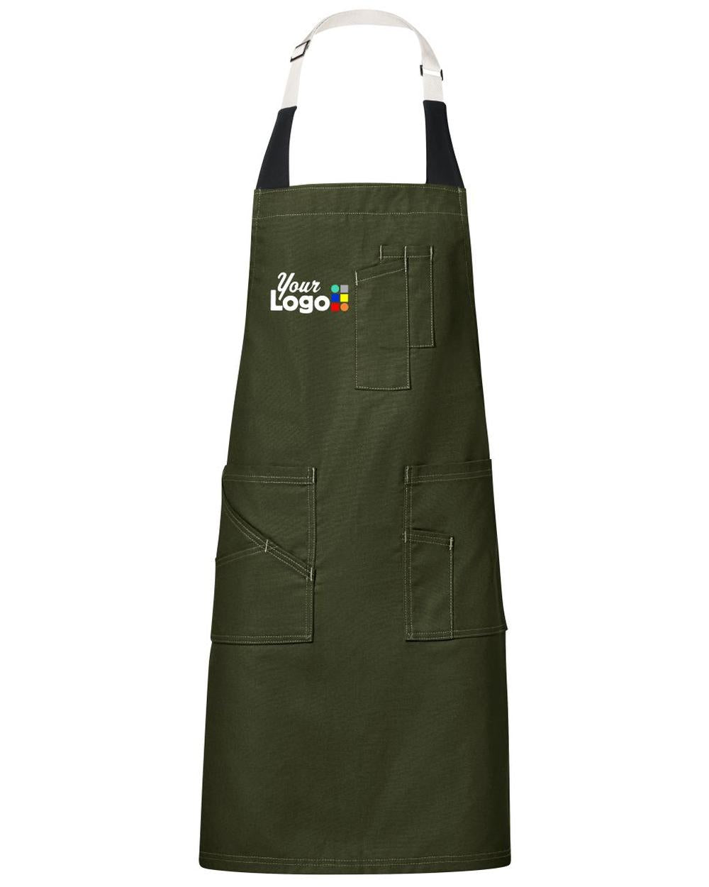 RedKap Flex Strap Utility Bib Custom Apron, color: Olive