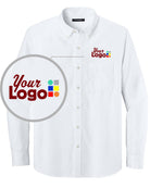 Port Authority L/S Nailhead Easy Care Custom Shirt, color: White