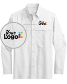 Port Authority L/S UV Daybreak Fishing Custom Shirt, color: White