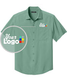 Port Authority S/S UV Dockside Custom Shirt, color: Sage