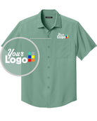 Port Authority S/S UV Dockside Custom Shirt, color: Sage