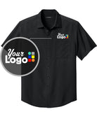 Port Authority S/S UV Dockside Custom Shirt, color: Deep Black