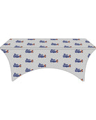 WearForm Stretch Fitted Max-Deco Custom Table Cover, color: Grey