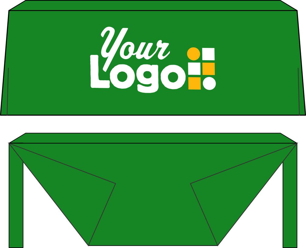 WearForm Fitted Ascoza Custom Table Cover, color: Emerald