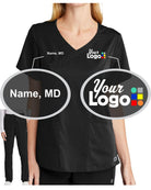WonderWink Premiere Flex V-Neck Custom Scrub Uniform, color: Black