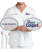 WonderWink Premiere Flex V-Neck Custom Scrub Uniform, color: White
