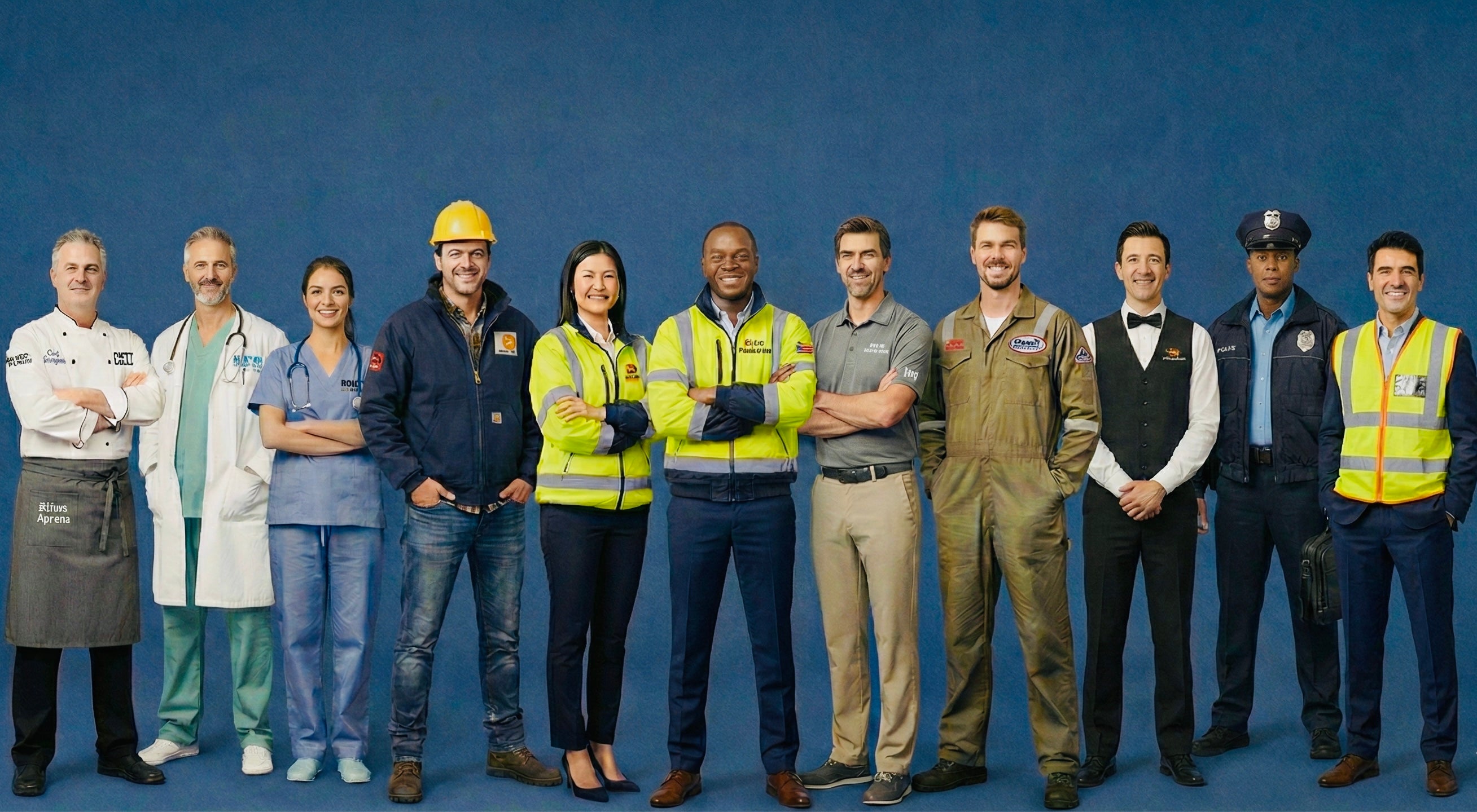 custom work uniforms with logo embroidery by WearForm