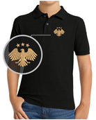 Port Authority S/S Silk Touch Syria's New Eagle Golf Shirt, color: Black
