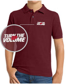 Port Authority S/S Silk Touch Turn The Volume Up Golf Shirt, color: Burgundy