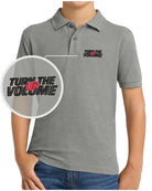 Port Authority S/S Silk Touch Turn The Volume Up Golf Shirt, color: Cool Grey