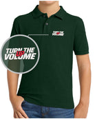 Port Authority S/S Silk Touch Turn The Volume Up Golf Shirt, color: Dark Green