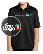 Port Authority S/S Silk Touch Performance Custom Golf Shirt, color: Black