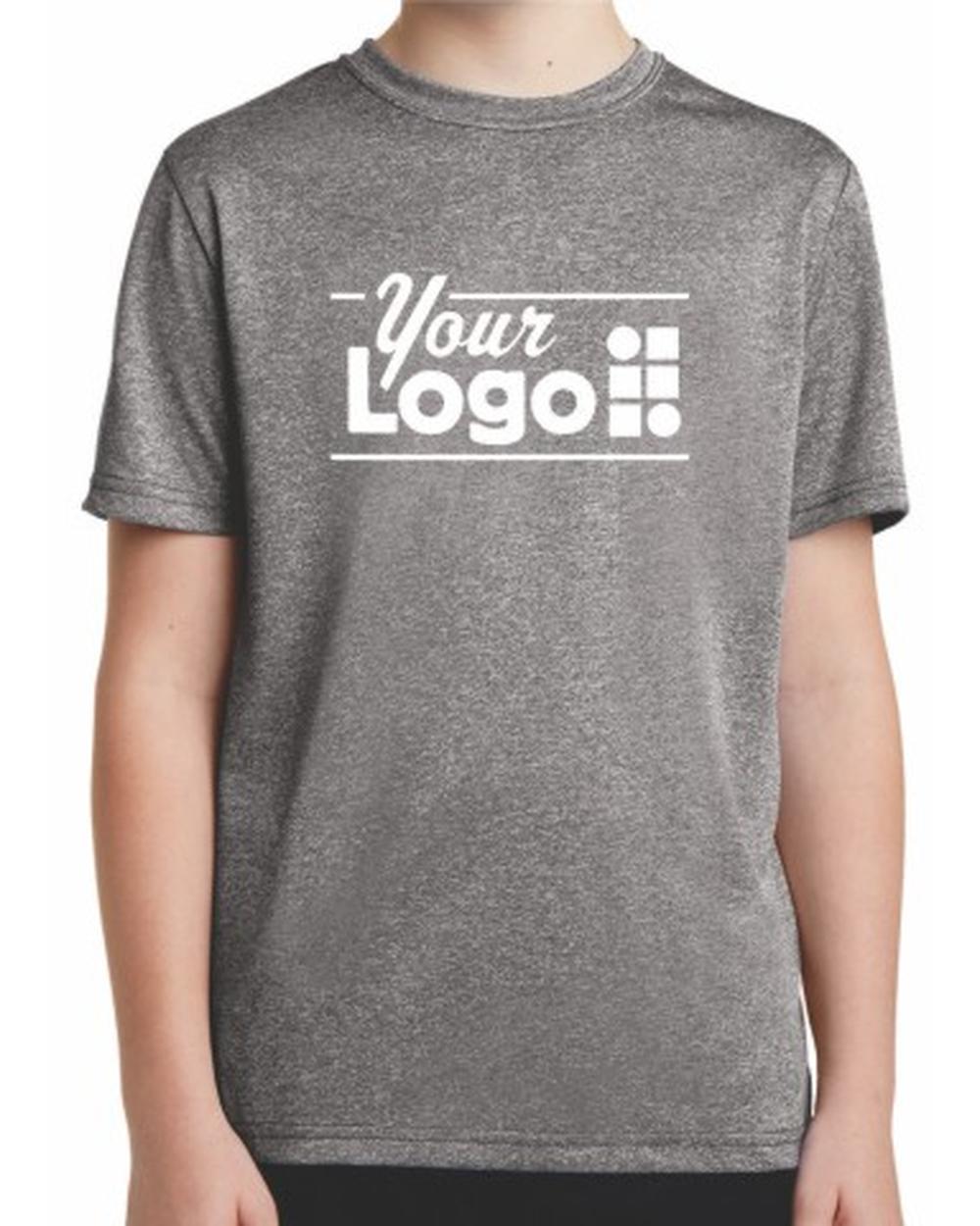 Sport-Tek S/S Heather Contender Custom T-Shirt, color: Vintage Heather