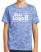 Sport-Tek S/S Electric Heather Custom T-Shirt, color: True Royal Electric