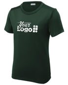Sport-Tek S/S Posi-UV Pro Scoop Neck Custom T-Shirt, color: Forest Green