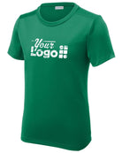 Sport-Tek S/S Posi-UV Pro Scoop Neck Custom T-Shirt, color: Kelly Green