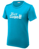 Sport-Tek S/S Posi-UV Pro Scoop Neck Custom T-Shirt, color: Sapphire