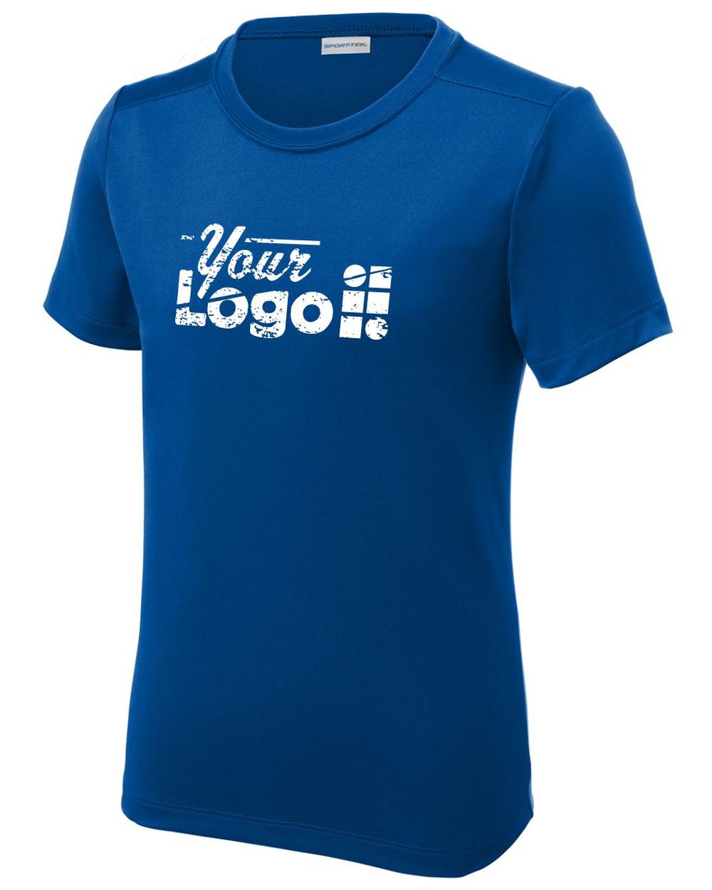 Sport-Tek S/S Posi-UV Pro Scoop Neck Custom T-Shirt, color: True Royal