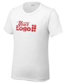 Sport-Tek S/S Posi-UV Pro Scoop Neck Custom T-Shirt, color: White